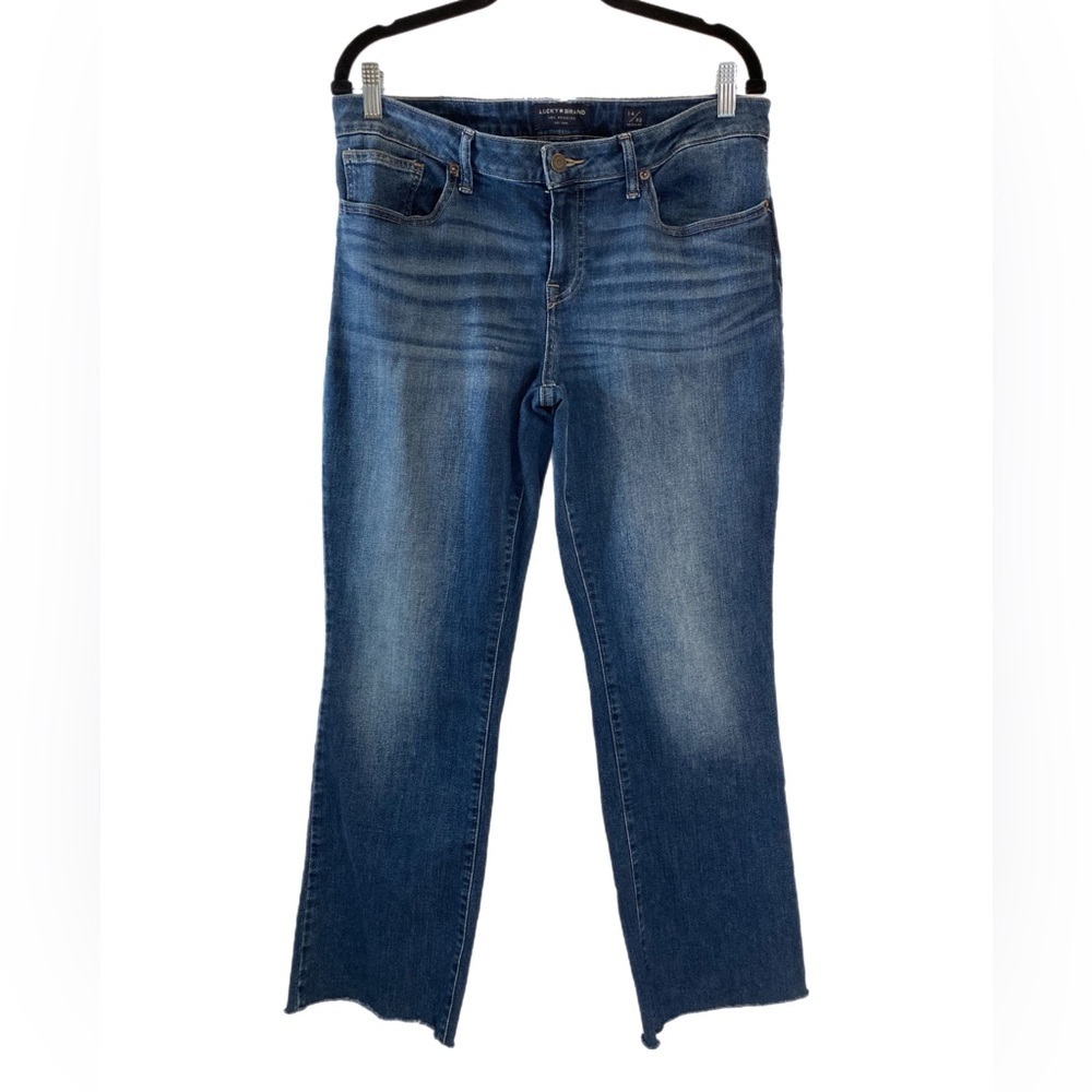 Lucky Brand mid rise straight leg jeans